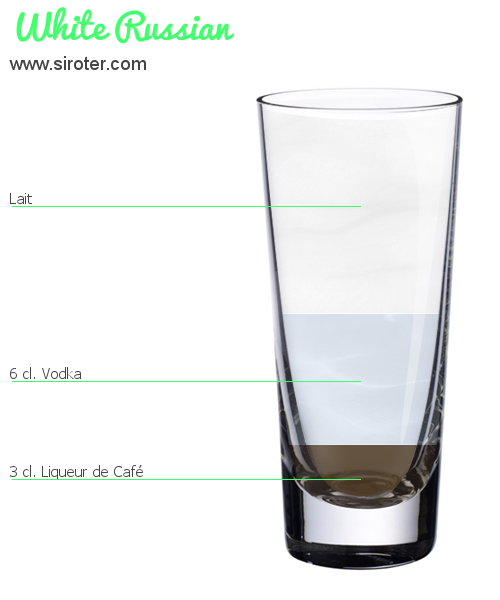 Recette Cocktail WHITE RUSSIAN Cocktail WHITE RUSSIAN