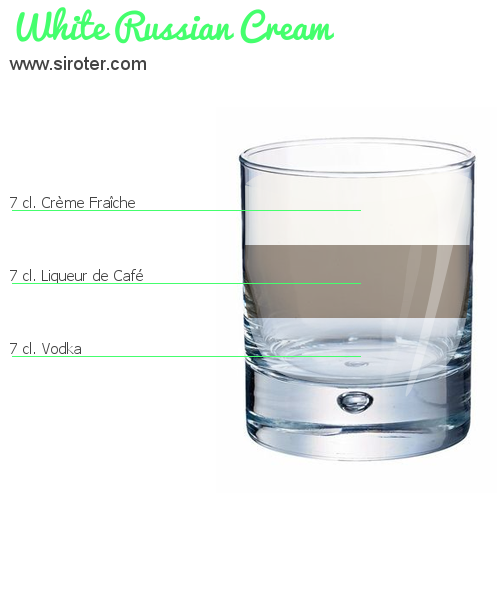 Recette Cocktail White Russian cream Cocktail White Russian cream