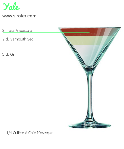 Recette Cocktail YALE Cocktail YALE