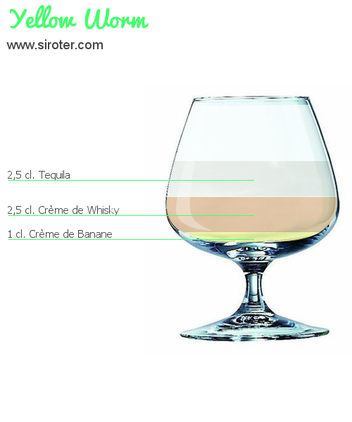 Recette Cocktail YELLOW WORM Cocktail YELLOW WORM