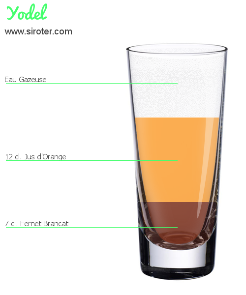Recette Cocktail YODEL Cocktail YODEL