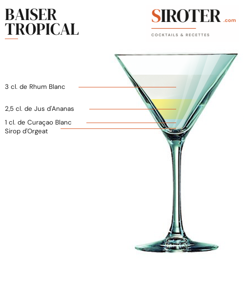 Fiche Cocktail – Baiser Tropical