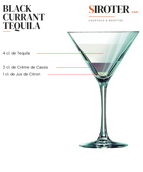 Fiche Cocktail – Black Currant Tequila