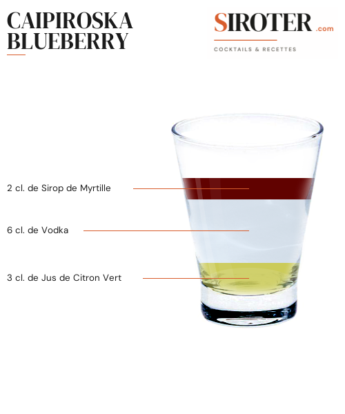 Fiche Cocktail – Caipiroska Blueberry