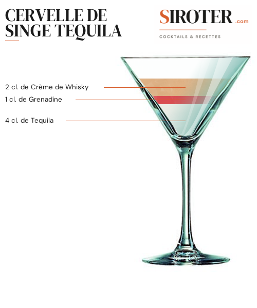 Fiche Cocktail – Cervelle De Singe Tequila
