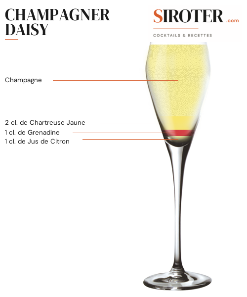 Fiche Cocktail – Champagner Daisy
