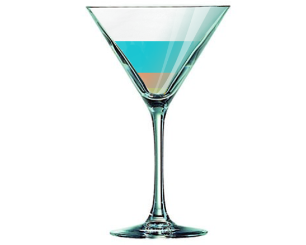 Visuel Cocktail – Curaçao Flip