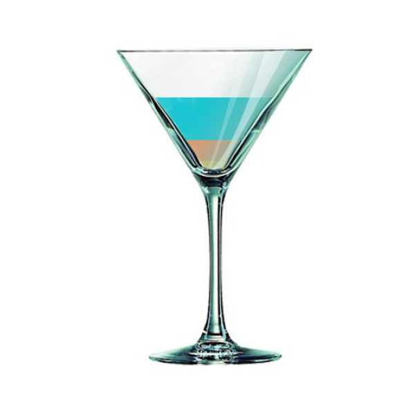 Visuel Cocktail – Curaçao Flip