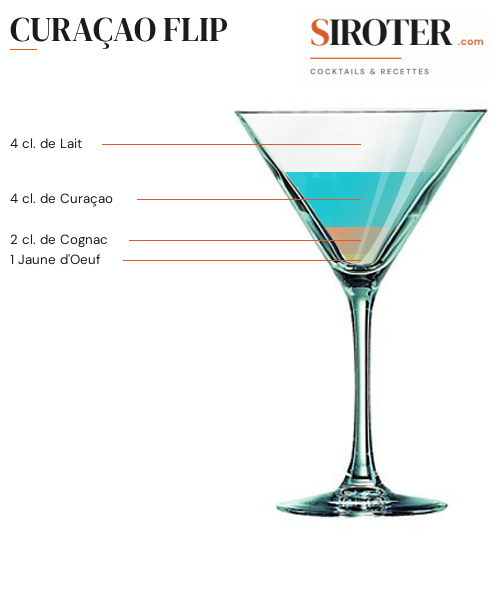Fiche Cocktail – Curaçao Flip