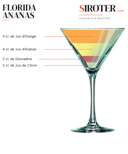 Fiche Cocktail – Florida Ananas