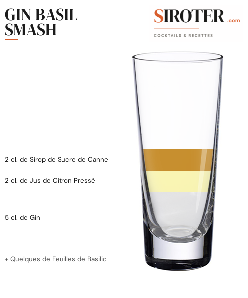 Fiche Cocktail – Gin Basil Smash