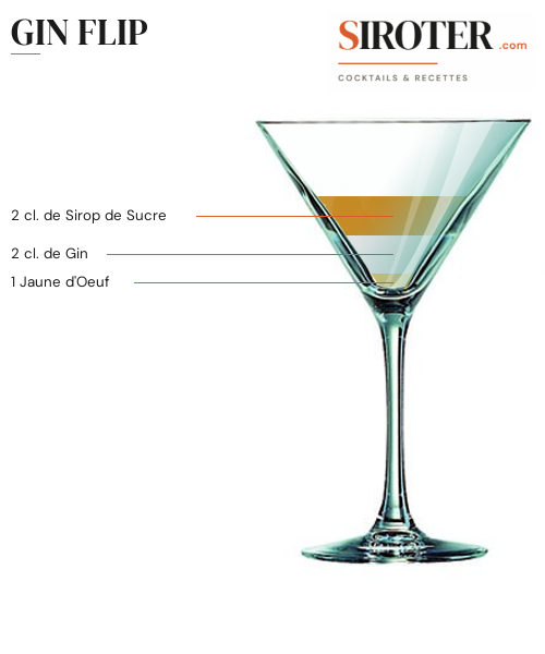 Fiche Cocktail – Gin Flip