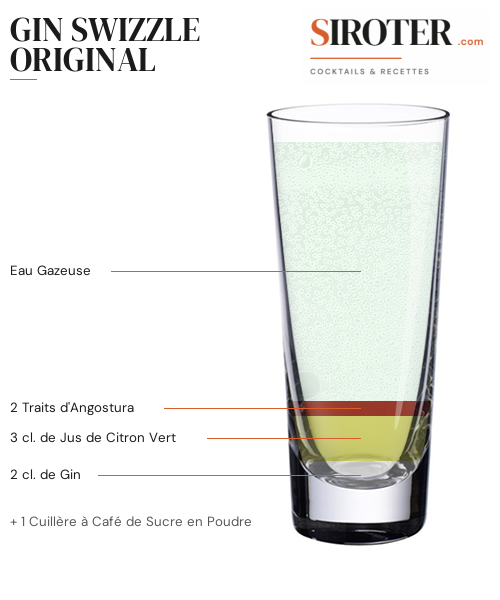 Fiche Cocktail – Gin Swizzle Original