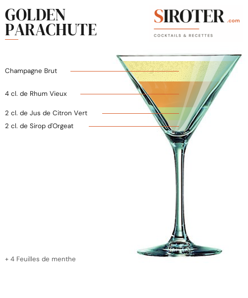 Fiche Cocktail – Golden Parachute