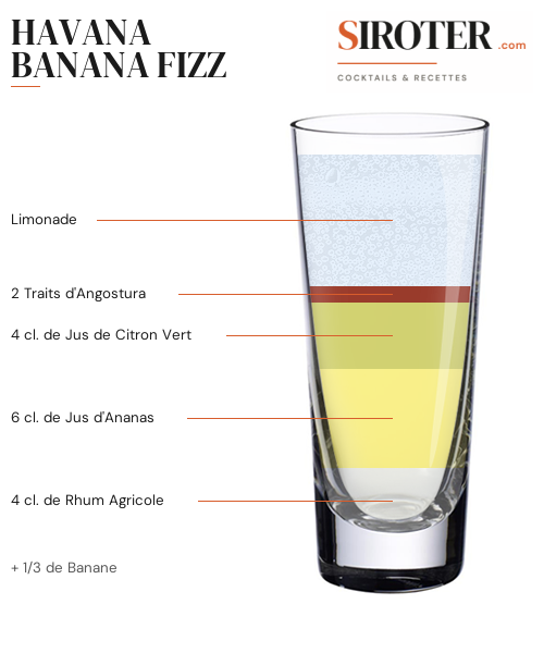 Fiche Cocktail – Havana Banana Fizz