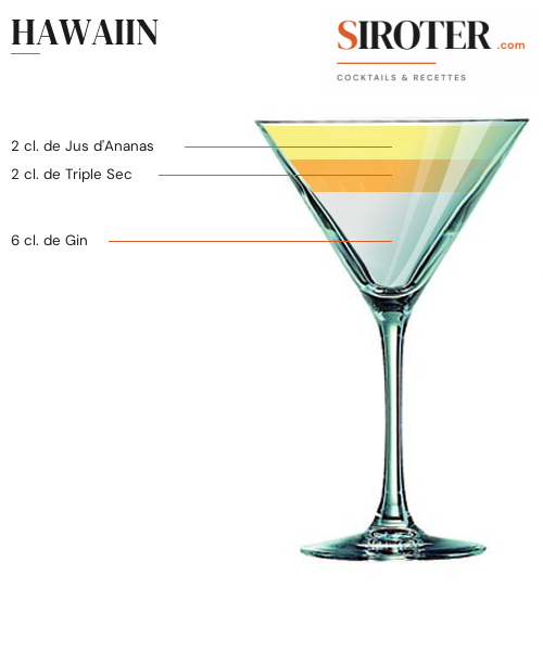 Fiche Cocktail – Hawaiin