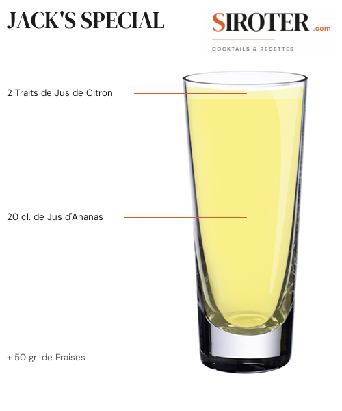 Fiche Cocktail – Jack&Rsquo;S Special