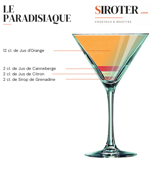 Fiche Cocktail – Le Paradisiaque