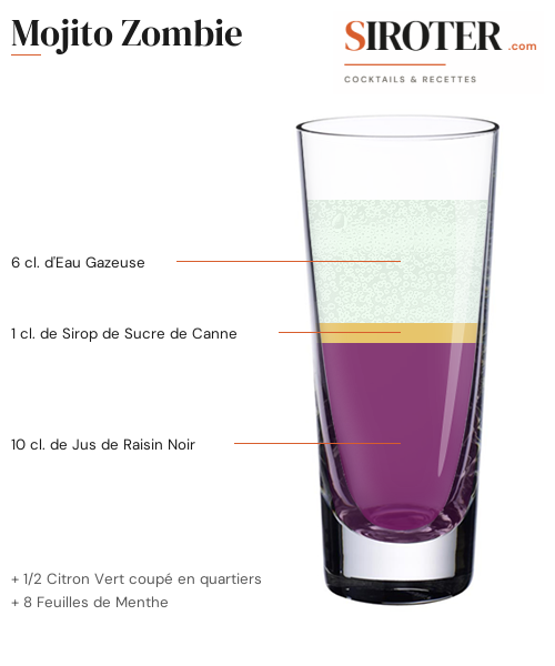 Fiche Cocktail – Mojito Zombie