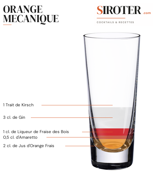 Fiche Cocktail – Orange Mecanique