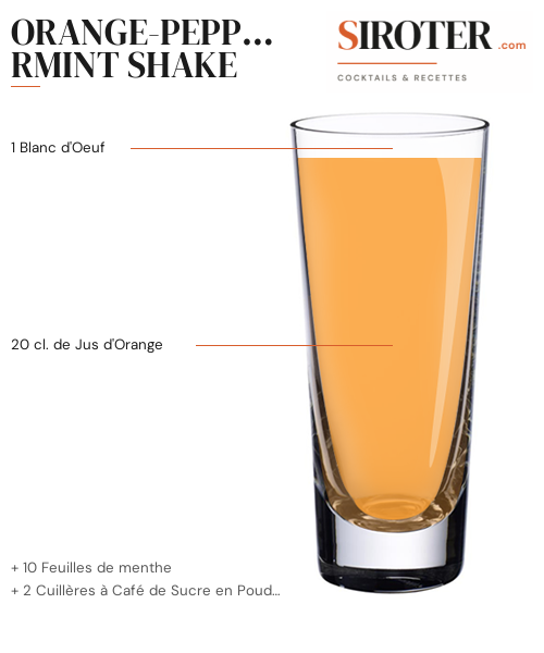 Fiche Cocktail – Orange Peppermint Shake