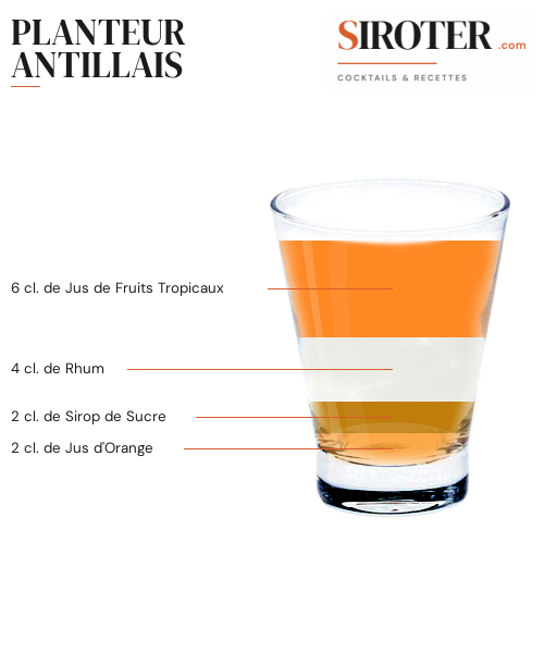 Fiche Cocktail – Planteur Antillais