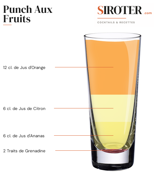 Fiche Cocktail – Punch Aux Fruits