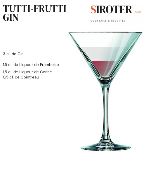 Fiche Cocktail – Tutti Frutti Gin