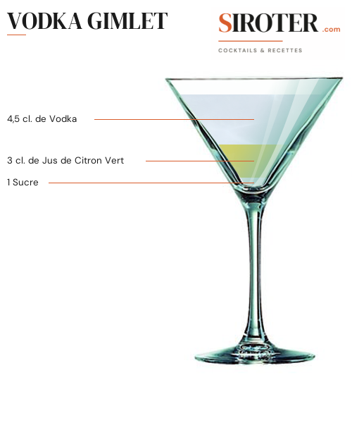 Fiche Cocktail – Vodka Gimlet