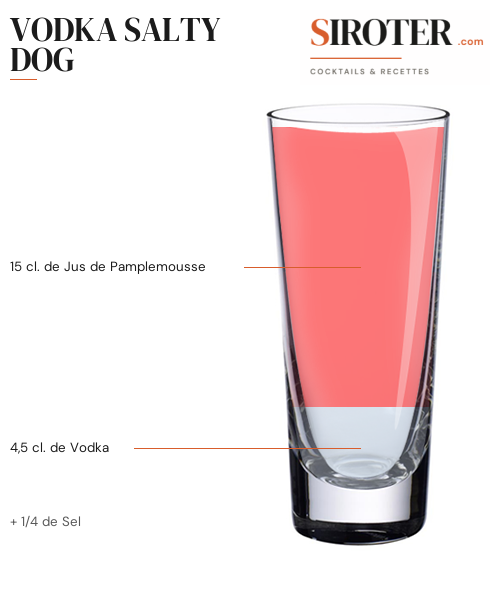 Fiche Cocktail – Vodka Salty Dog