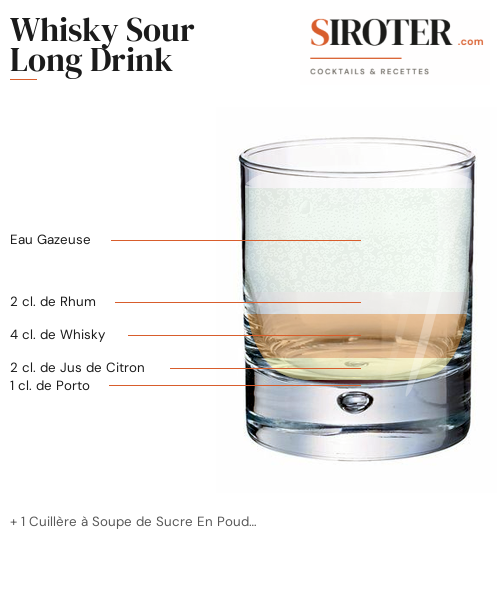 Fiche Cocktail – Whisky Sour Long Drink
